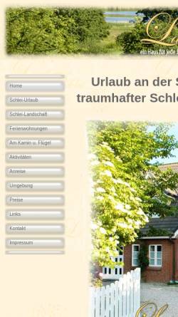 Vorschau der mobilen Webseite www.landhaus-schlei.de, Landhuus Schlei