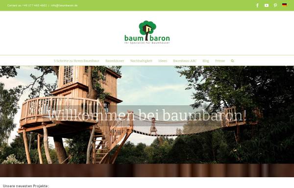Vorschau von www.baumbaron.de, Baumbaron GmbH