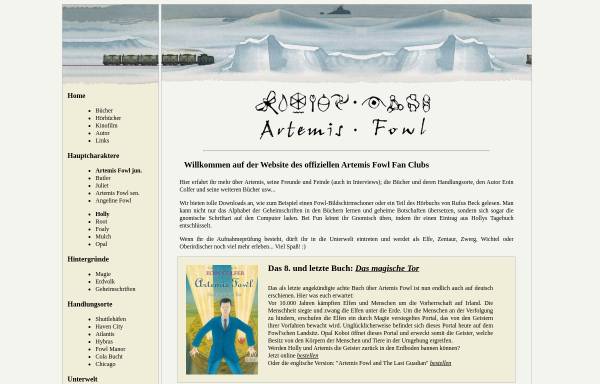 Vorschau von www.fowl.de, Der offizielle Artemis Fowl Fanclub