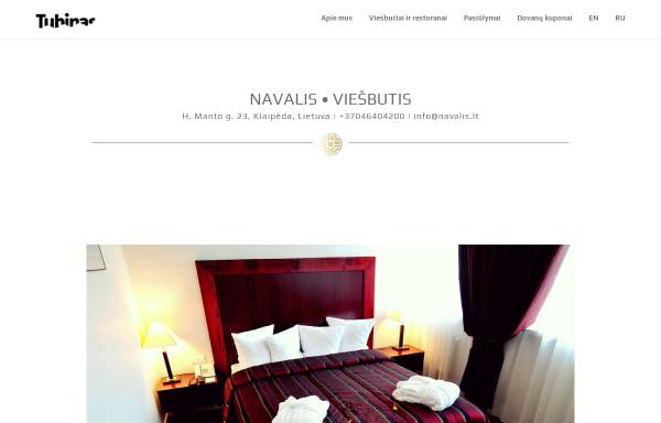 Vorschau von www.navalis.lt, Hotel Navalis, Klaipeda