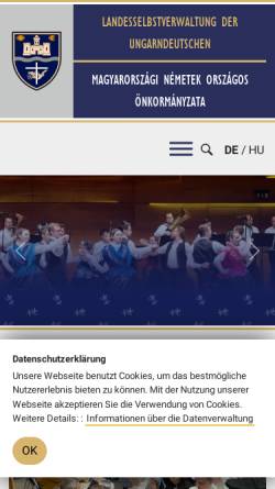 Vorschau der mobilen Webseite ldu.hu, Landesselbstverwaltung der Ungarndeutschen (LdU)