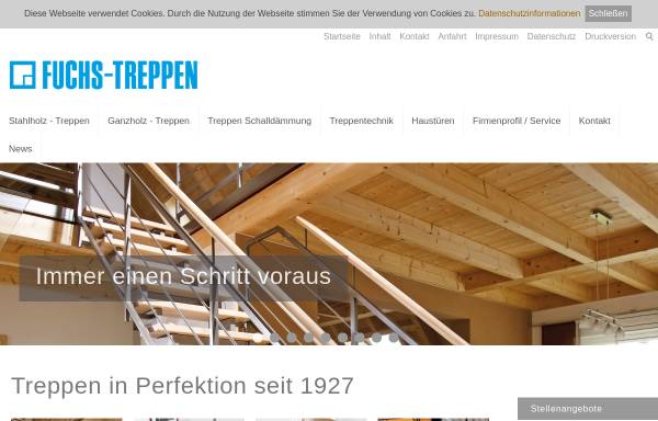 Vorschau von www.fuchs-treppen.de, Anton Schöb Fenster- und Treppenbau GmbH & Co. KG