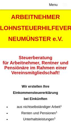Vorschau der mobilen Webseite www.an-lohnsteuerhilfe.de, Lohnsteuerhilfeverein