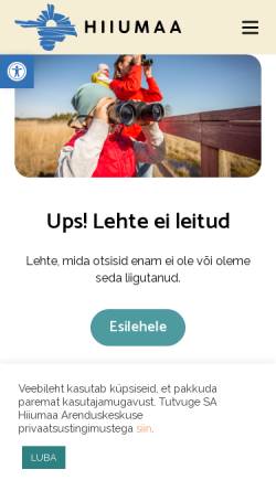 Vorschau der mobilen Webseite www.hiiumaa.ee, Leuchtturmtour
