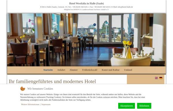 Vorschau von www.westfalia-hotel.de, Hotel Westfalia