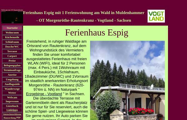 Vorschau von www.ferienhaus-espig.de, Ferienhaus Espig