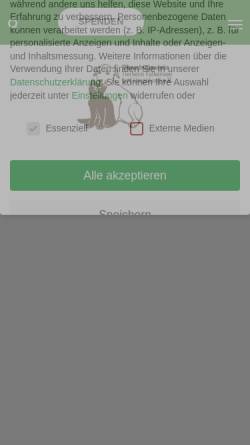 Vorschau der mobilen Webseite tierheim-falkensee.de, Tierschutzverein Falkensee und Umgebung e.V.
