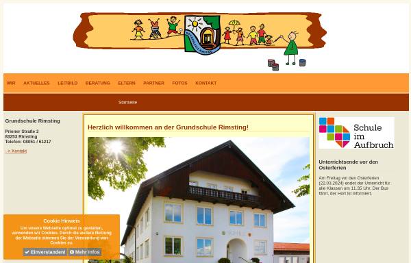 Vorschau von www.grundschule.rimsting.de, Grundschule Rimsting