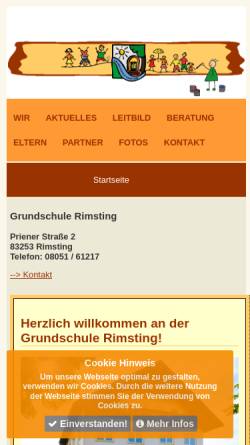 Vorschau der mobilen Webseite www.grundschule.rimsting.de, Grundschule Rimsting