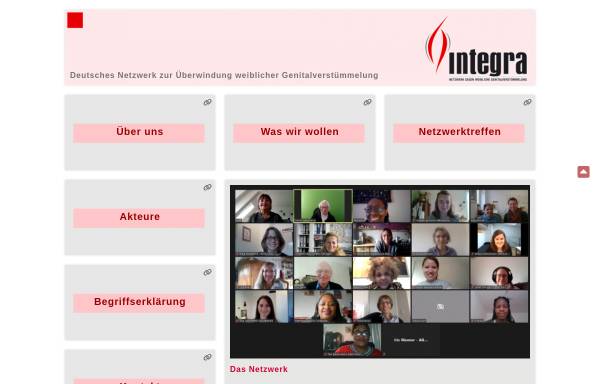 Vorschau von www.netzwerk-integra.de, INTEGRA – Deutsches Netzwerk zur Überwindung weiblicher Genitalverstümmelung