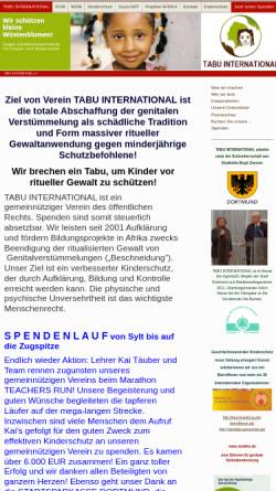Vorschau der mobilen Webseite www.verein-tabu.de, TABU e.V.