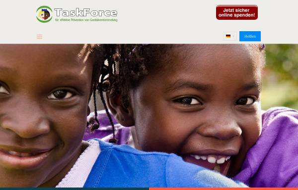 Vorschau von www.taskforcefgm.de, TaskForce für effektive Prävention von Genitalverstümmelung