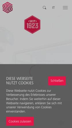 Vorschau der mobilen Webseite www.scherlerag.ch, Scherler AG