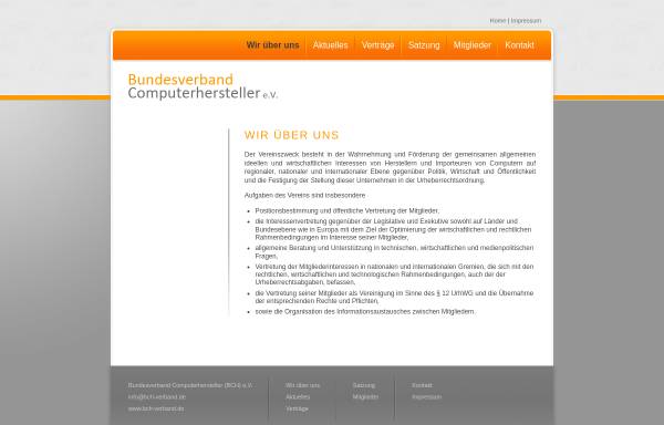 Vorschau von www.bch-verband.de, Bundesverband Computerhersteller (BCH) e.V.