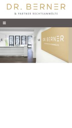 Vorschau der mobilen Webseite www.berner-insolvenzverwaltung.de, Dr. Berner Insolvenzverwaltung