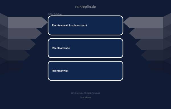 Vorschau von www.ra-kreplin.de, Kreplin & Partner