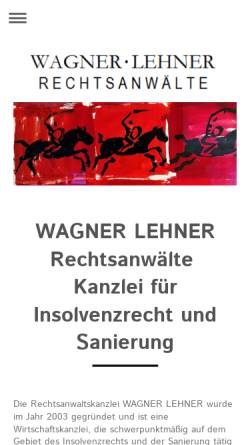 Vorschau der mobilen Webseite www.rae-wagner-lehner.de, Wagner & Dr. Lehner GbR