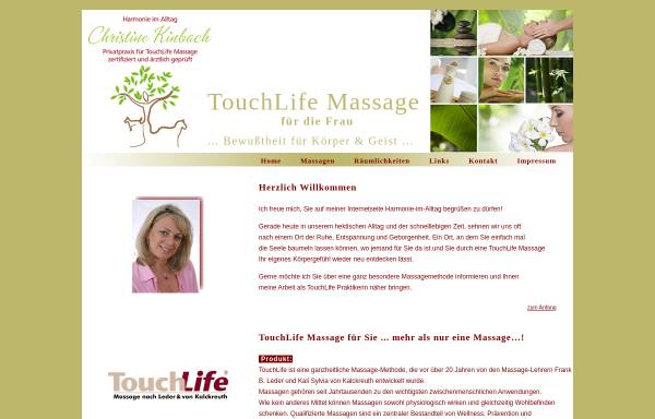 Vorschau von www.harmonie-im-alltag.de, TouchLife Massagen