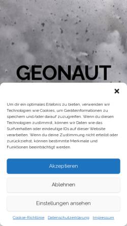 Vorschau der mobilen Webseite www.geonauten.net, Geonauten - Expedition Erde