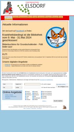 Vorschau der mobilen Webseite elsdorf-opac.customer.findus-internet-opac.de, Gemeindebücherei Elsdorf