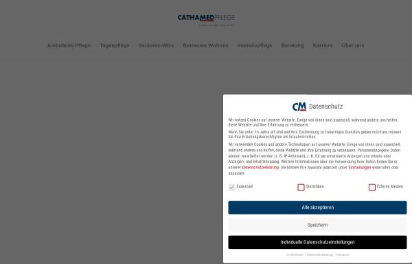 Vorschau von www.cathamed.de, Cathamed Pflegedienst und Service GmbH