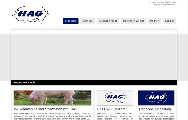 Vorschau von www.hag-schweinezucht.de, Herrensteiner Agrar Gesellschaft mbh & Co. KG