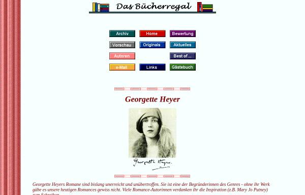 Vorschau von www.fen-net.de, Autorenseite Georgette Heyer