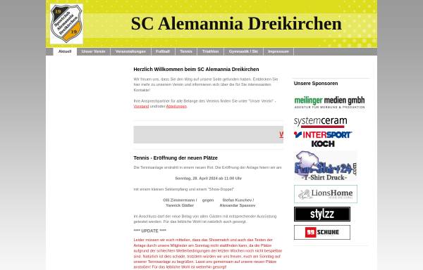 Vorschau von sc-dreikirchen.de, SC Alemannia Dreikirchen