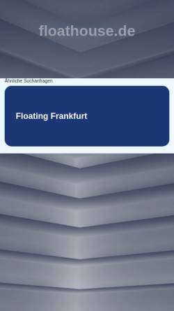 Vorschau der mobilen Webseite www.floathouse.de, Floathouse Frankfurt