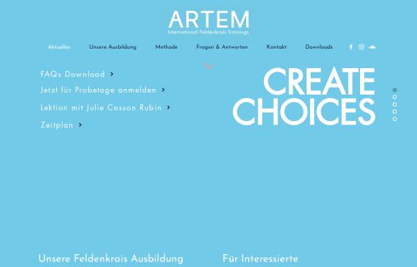 Vorschau von www.artem-feldenkrais.de, Artem International Feldenkrais Training