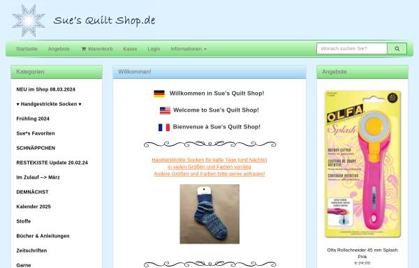 Sue's Quilt Shop, Susanne Froeschle