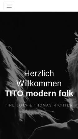 Vorschau der mobilen Webseite tito-music.de, Tito