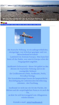 Vorschau der mobilen Webseite juodkrante.lt, Juodkrantė