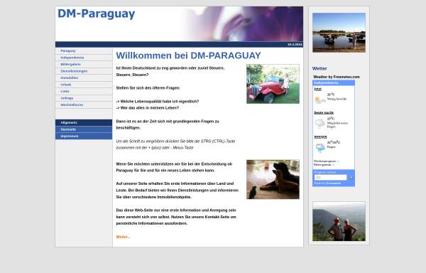 Vorschau von www.dm-paraguay.de, DM-Paraguay