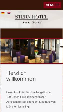 Vorschau der mobilen Webseite www.stern-hotel-soller.de, Sternhotel Soller