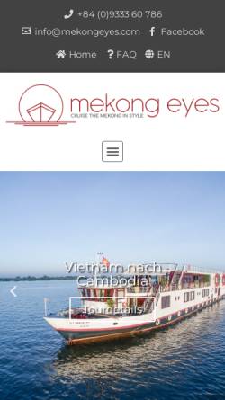 Vorschau der mobilen Webseite mekongeyes.com, Mekong Eyes