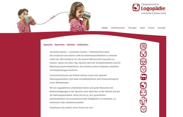 Vorschau von www.logopaedie-lichtenberg.com, Praxisgemeinschaft für Logopädie Linda Malke und Christina Schulz