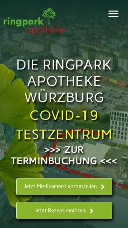 Vorschau der mobilen Webseite www.ringpark-apotheke.de, Ringpark-Apotheke