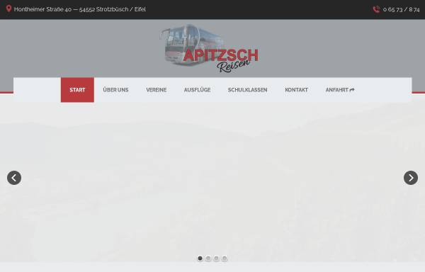 Vorschau von www.apitzsch-reisen.de, Busreisen Norbert Apitzsch