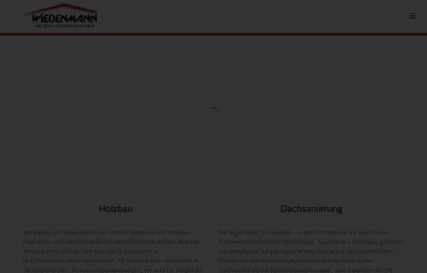 Vorschau von wiedenmann.biz, Wiedenmann Holzbau + Dachdeckerei GmbH