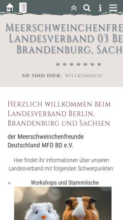 Vorschau der mobilen Webseite www.mfd-berlin.de, MFD Landesgruppe Berlin- Brandenburg-Sachsen e.V.