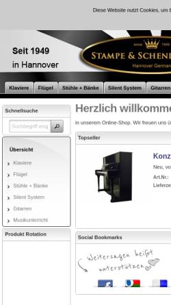 Vorschau der mobilen Webseite stampe-schendzielorz.de, Musikhaus Stampe & Schendzielorz