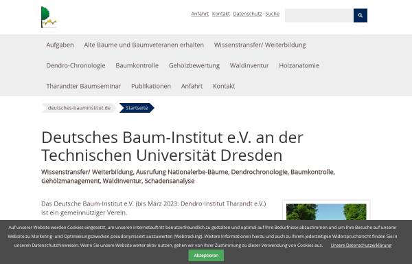 Vorschau von dendro-institut.de, Institut für Dendrochronologie, Baumpflege und Gehölzmanagement Tharandt e.V.