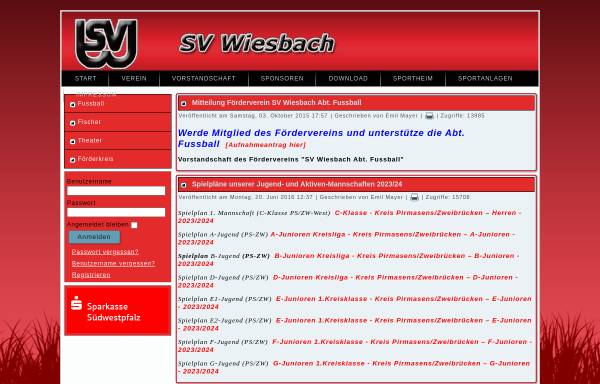 Vorschau von www.svwiesbach.de, Sportverein Wiesbach e.V.
