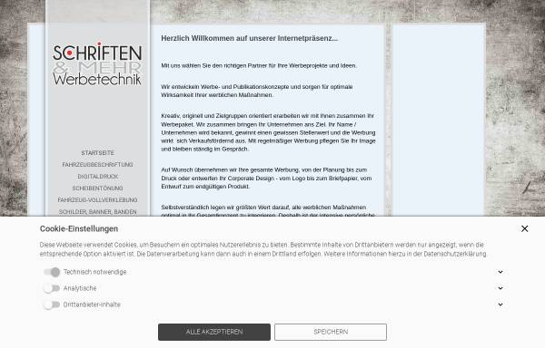 Vorschau von www.schriftenundmehr.de, Schriften & Mehr Werbetechnik