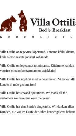 Vorschau der mobilen Webseite www.villaottilia.ee, Villa Ottilia B&B