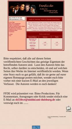 Vorschau der mobilen Webseite www.cheery.de, FanFic.de
