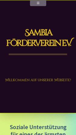 Vorschau der mobilen Webseite www.sambia-fv.de, Sambia Förderverein e.V.