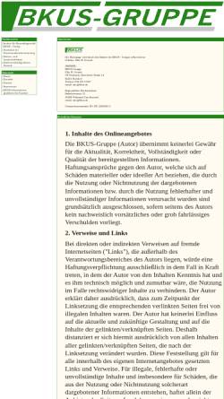 Vorschau der mobilen Webseite www.bkus.de, Gronek, Elke B. - Institut für Baumdiagnostik