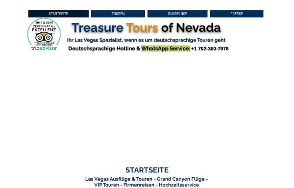 Vorschau von www.treasuretours.net, Treasure Tours of Nevada